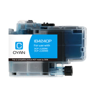 Brother LC424C kompatible Tintenpatrone – 750 Seiten – Cyan