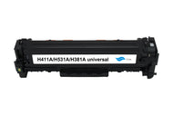 HP CE411A/CC531A/CF381A/Cartridge 718C(305A/304A/312A) kompatibler Toner – 2.800 Seiten – Cyan