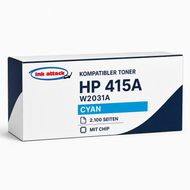 HP W2031A(415A)-compat chip kompatibler Toner – 2.100 Seiten – Cyan