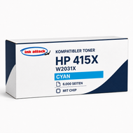 HP W2031X(415X)-compat chip kompatibler Toner – 6.000 Seiten – Cyan