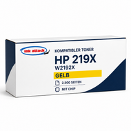 HP W2192X(219X) kompatibler Toner – 2.500 Seiten – Gelb