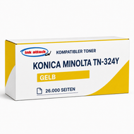 Konica Minolta TN-324Y kompatibler Toner – 26.000 Seiten – Gelb